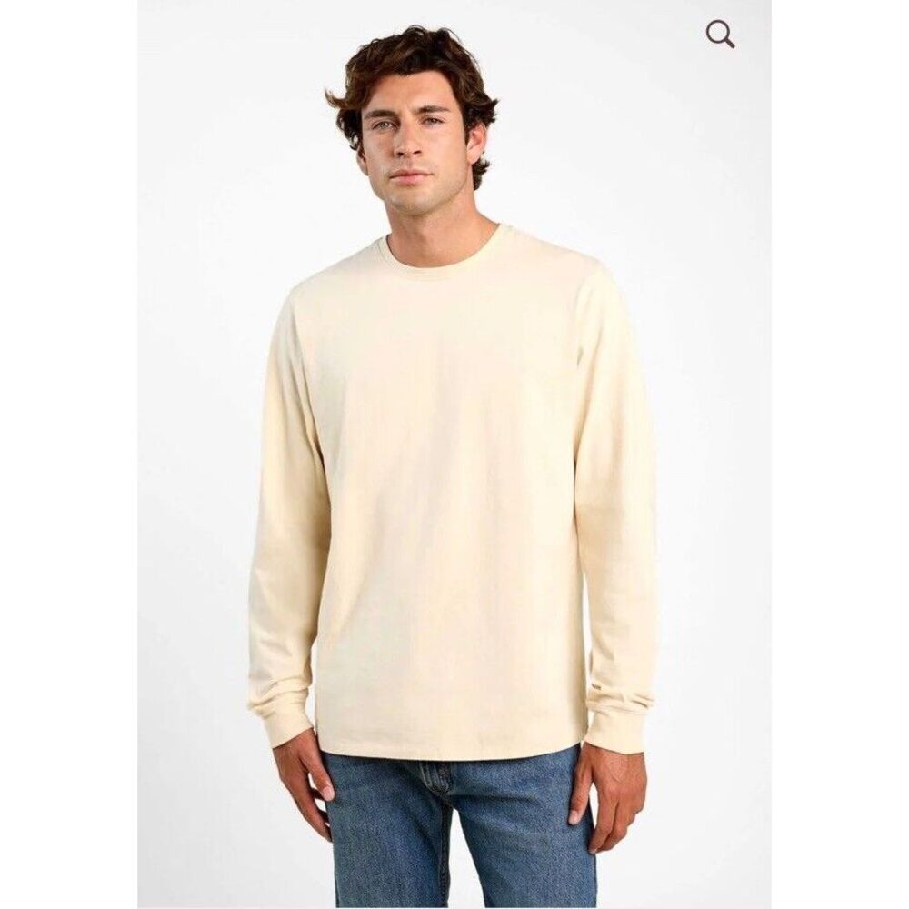 Nuuds Men's Long Sleeve Every Day T Shirt 100% Cotton‎ Comfort Athleasure Size M